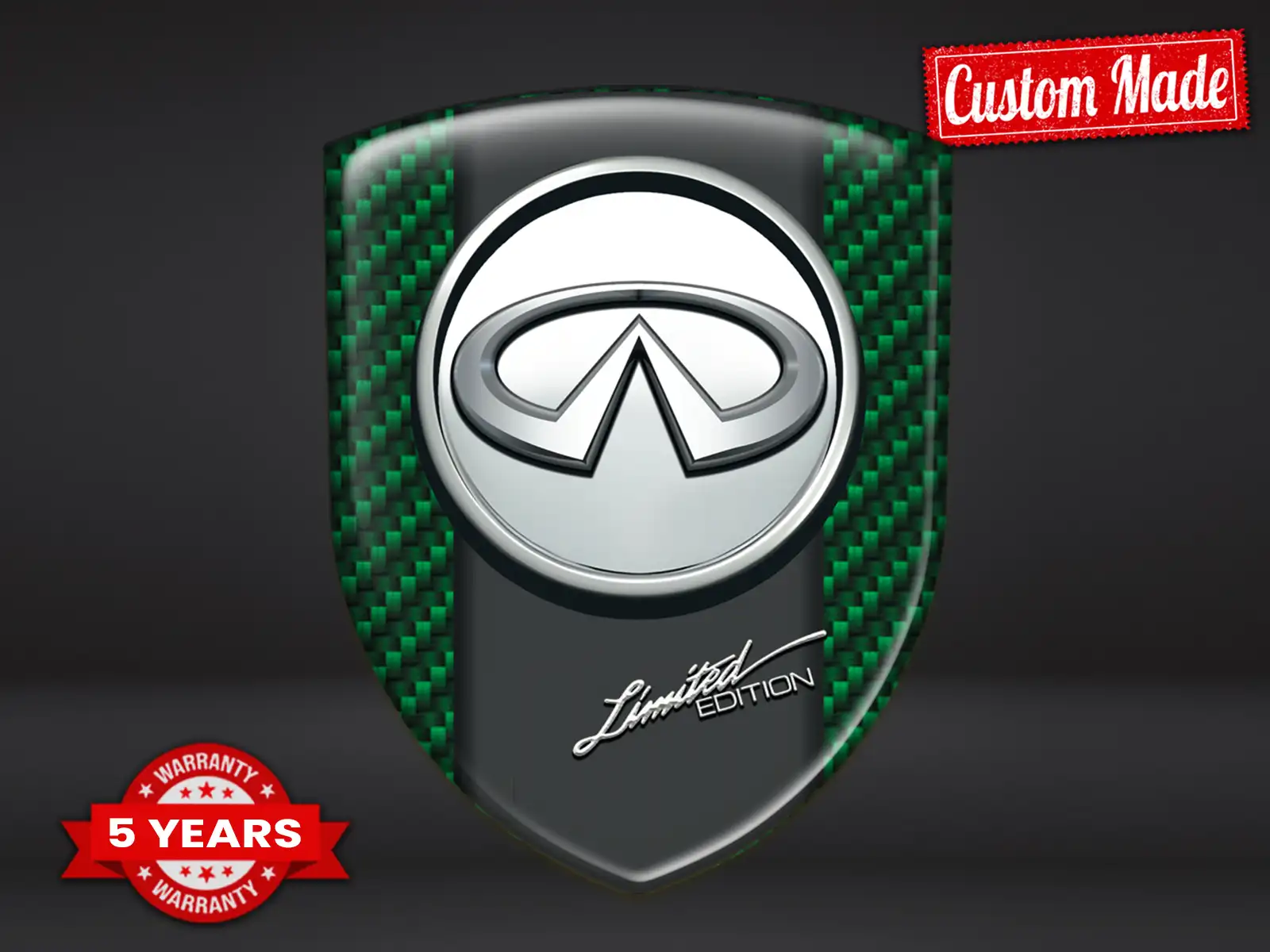 Infiniti Badges Bombés Look Perso Étiquettes Auto Supérieures